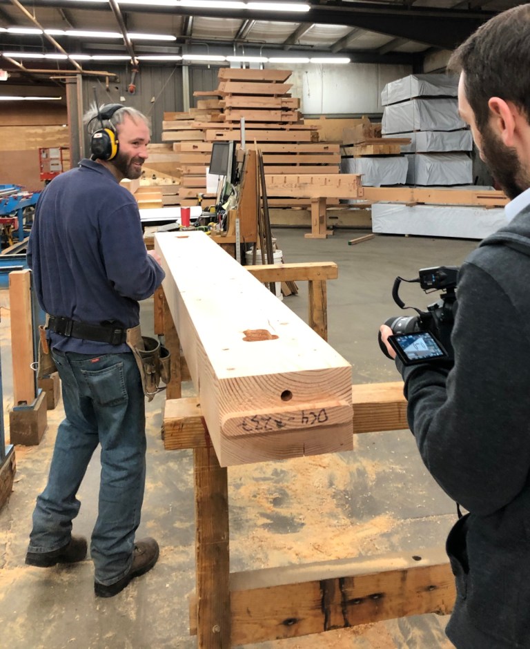 Some of our craftsmen have been on camera while working on the LNB frame. More to come on this fun happening!