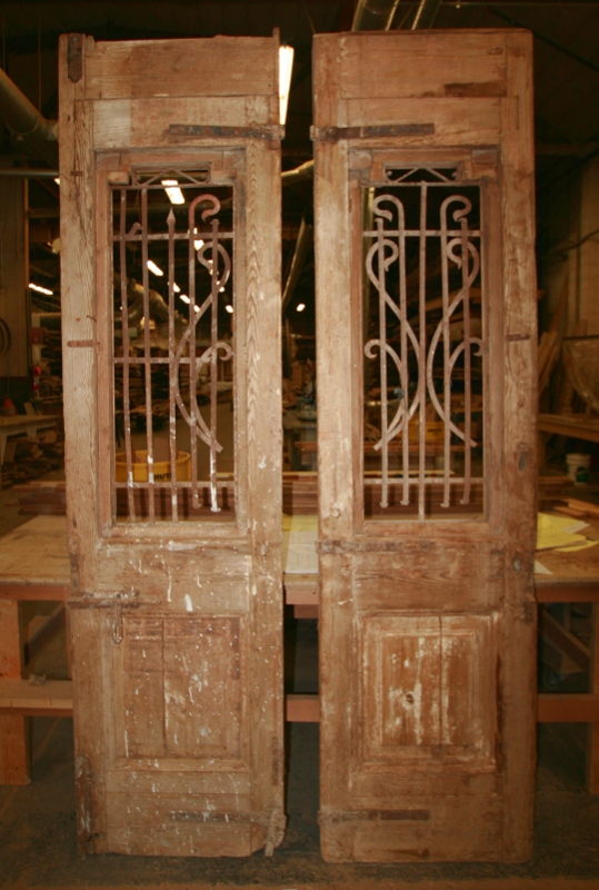 Original, as-found pine doors.