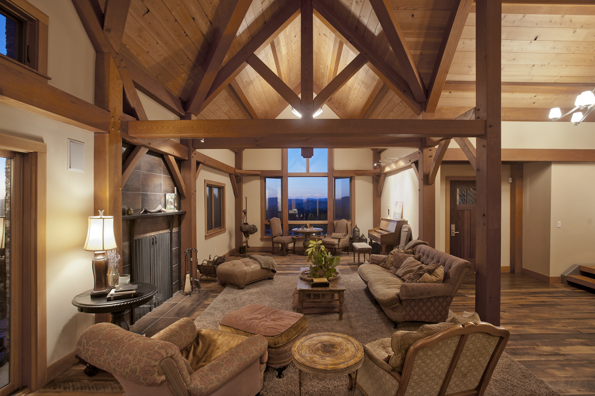 From the great room views are no longer segmented by the 1980’s frame.