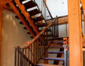 walnut_stair_install_timber_frame_home.jpg
