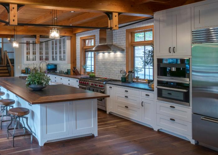 painted_kitchen_walnut_island_top_lake_home