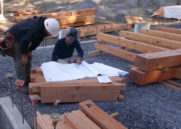 mike_and_rick_review_timber_frame_drawings_in_vermont.jpg