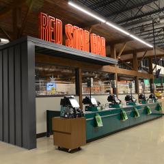 Glulam beams are fabricated from the very same materials as traditional timbers, making it easy to incorporate both materials into one seamless design.